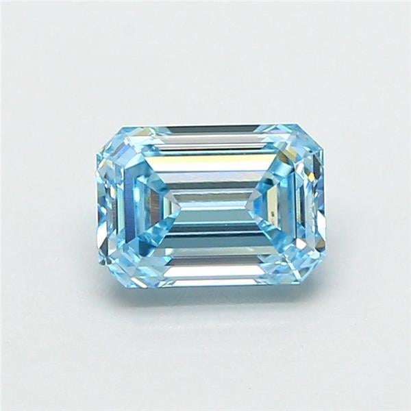 1.09 Ct. Fancy Vivid Blue Emerald Lab Grown Diamond