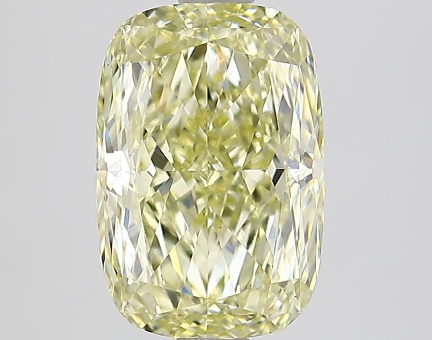 2.26 Ct. Fancy Light Yellow Cushion Lab Grown Diamond
