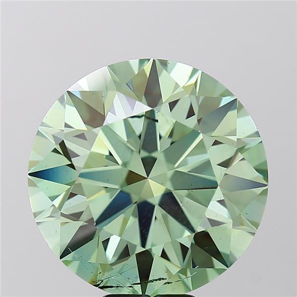 10.46 Ct. Fancy Intense Green Round Lab Grown Diamond