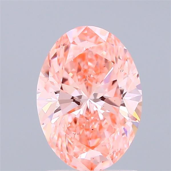 1.54 Ct. Fancy Vivid Pink Oval Lab Grown Diamond