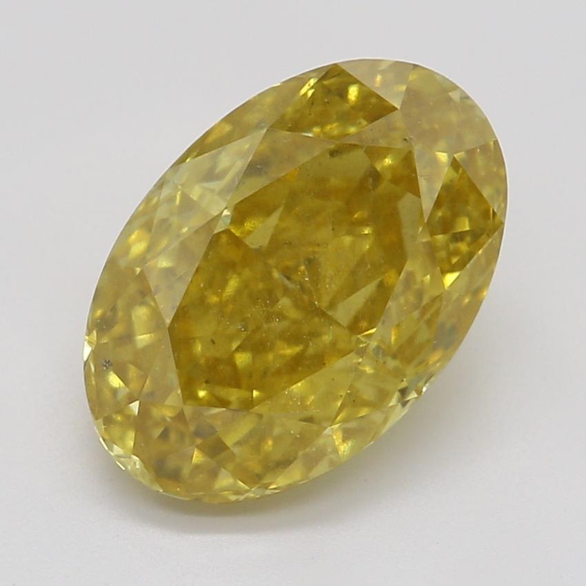 1.85 Ct. Fancy Deep Orangy Yellow Oval Diamond
