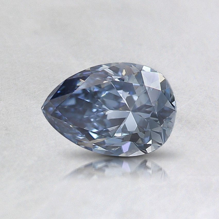 0.52 Ct. Fancy Vivid Blue Pear Lab Grown Diamond