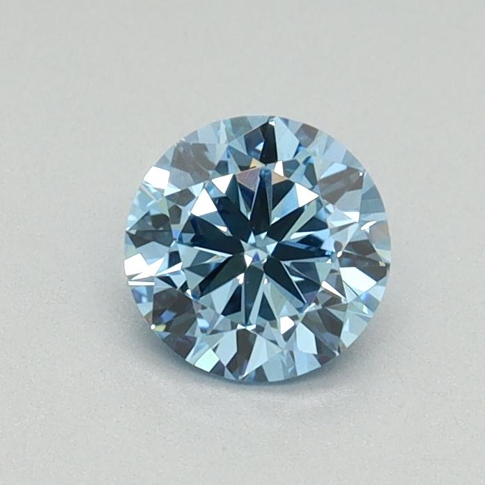 0.50 Ct. Fancy Vivid Blue Round Lab Grown Diamond