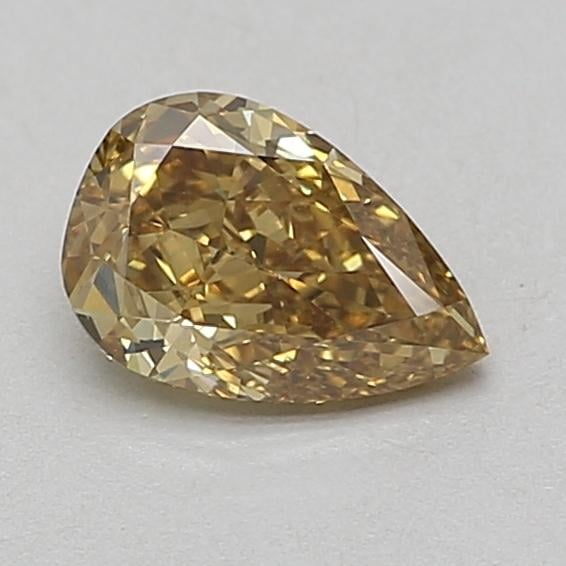 1.05 Ct. Fancy Intense Grayish Yellow Pear Lab Grown Diamond