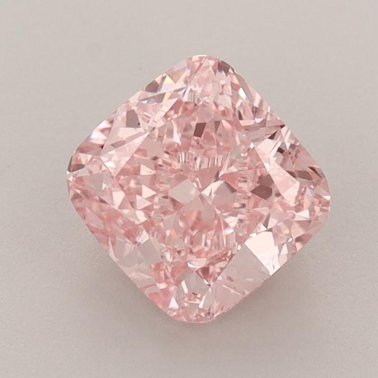 1.52 Ct. Fancy Intense  Pink Cushion Lab Grown Diamond
