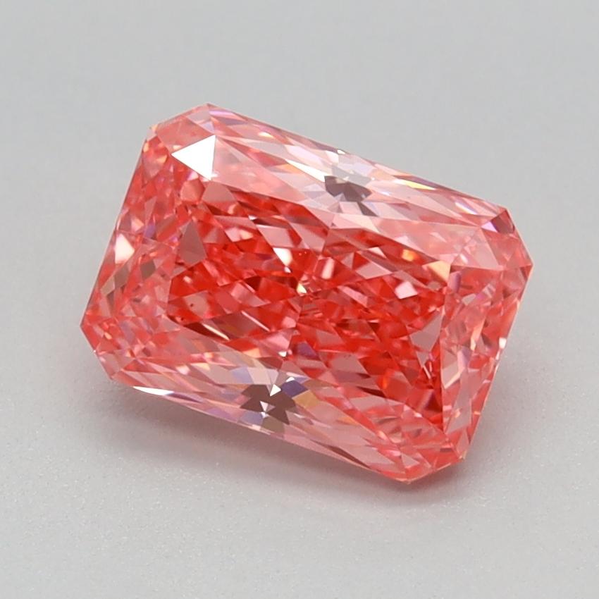 1.13 Ct. Fancy Vivid Pink Radiant Lab Grown Diamond
