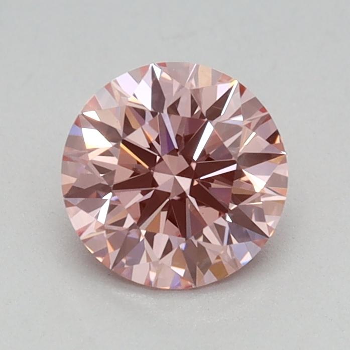 0.58 Ct. Fancy Intense Pink Round Lab Grown Diamond