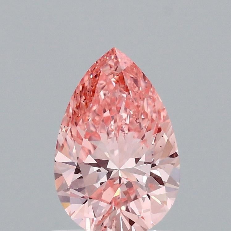 1.01 Ct. Fancy Vivid Pink Pear Lab Grown Diamond