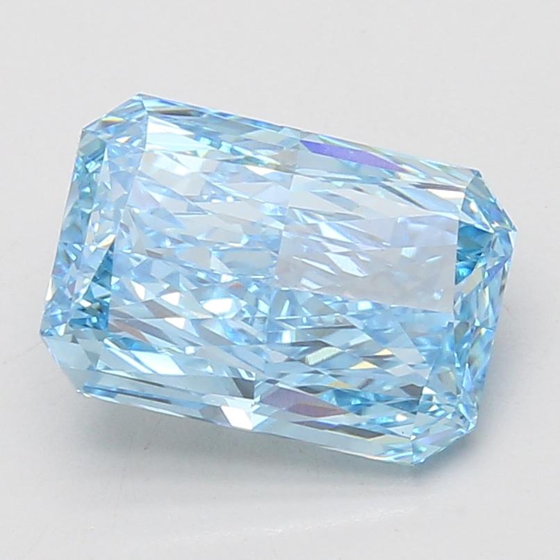 4.05 Ct. Fancy Vivid Blue Radiant Lab Grown Diamond