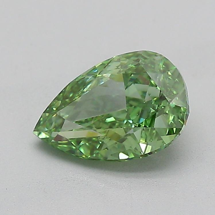 1.03 Ct. Fancy Vivid  Green Pear Lab Grown Diamond