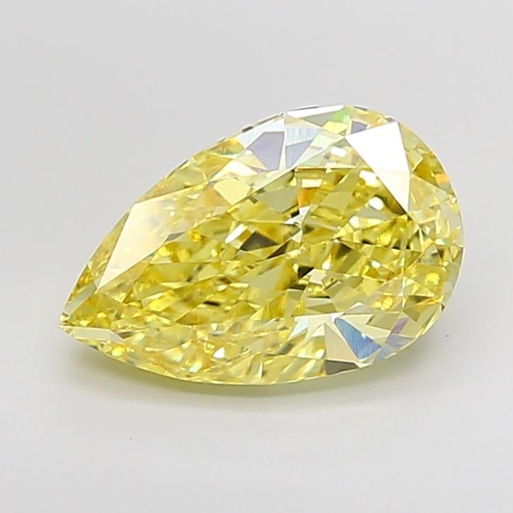 5.02 Ct. Fancy Intense None Yellow Pear Lab Grown Diamond