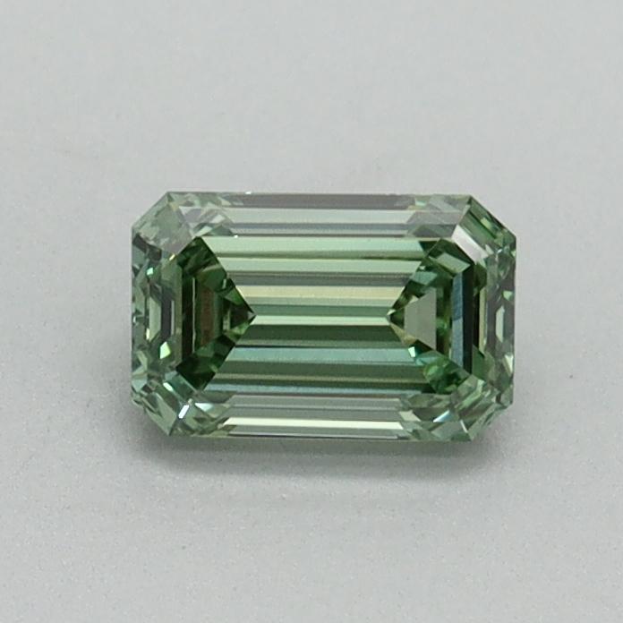 0.51 Ct. Fancy Vivid Pacific Green Emerald Lab Grown Diamond