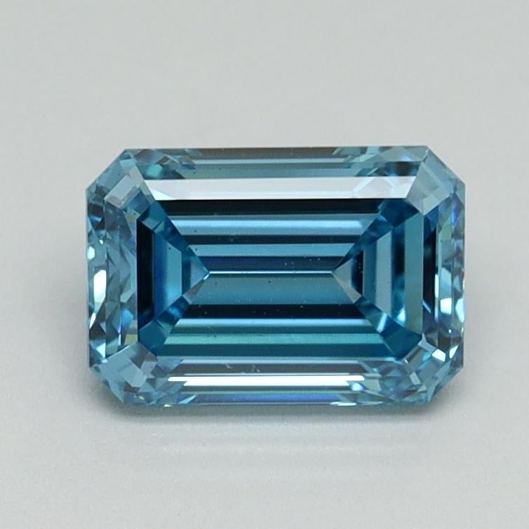 1.21 Ct. Fancy Vivid Blue Emerald Lab Grown Diamond
