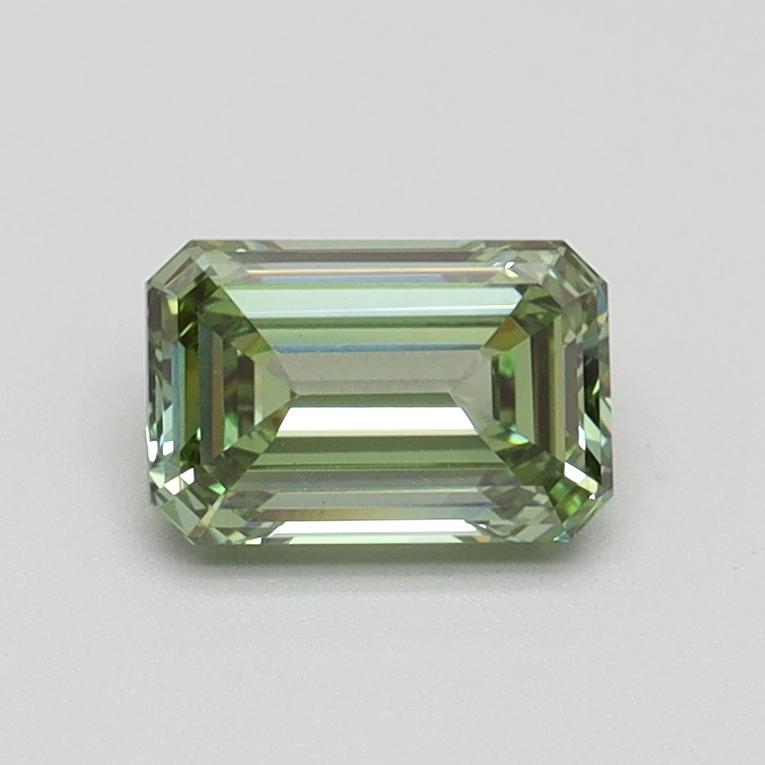 0.70 Ct. Fancy Intense Green Emerald Lab Grown Diamond