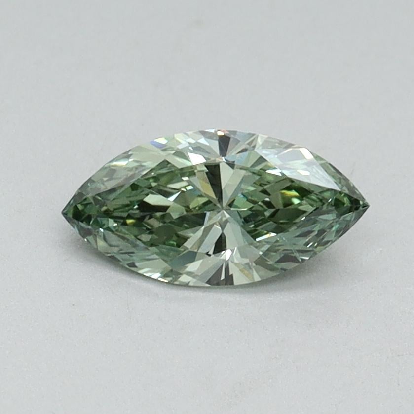 0.36 Ct. Fancy Vivid Green Marquise Lab Grown Diamond