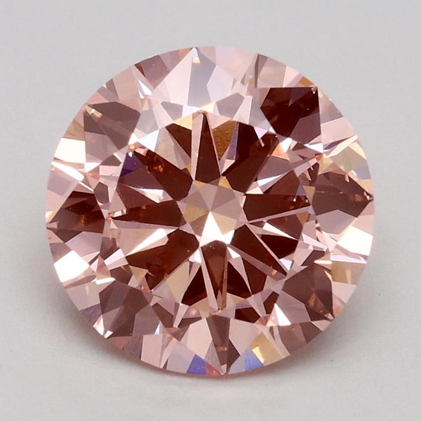 1.80 Ct. Fancy Intense Pink Round Lab Grown Diamond
