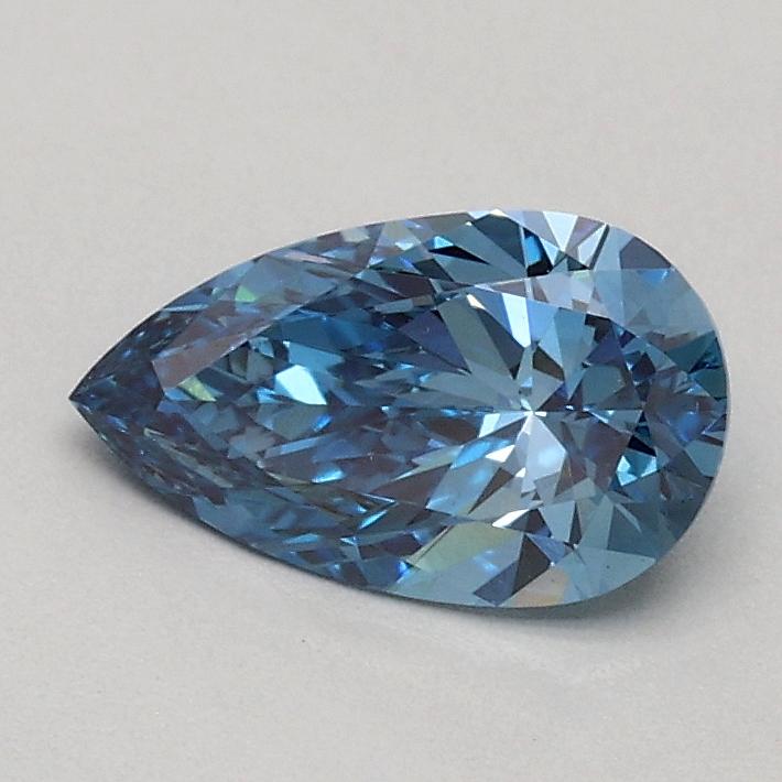 0.50 Ct. Fancy Vivid Blue Pear Lab Grown Diamond