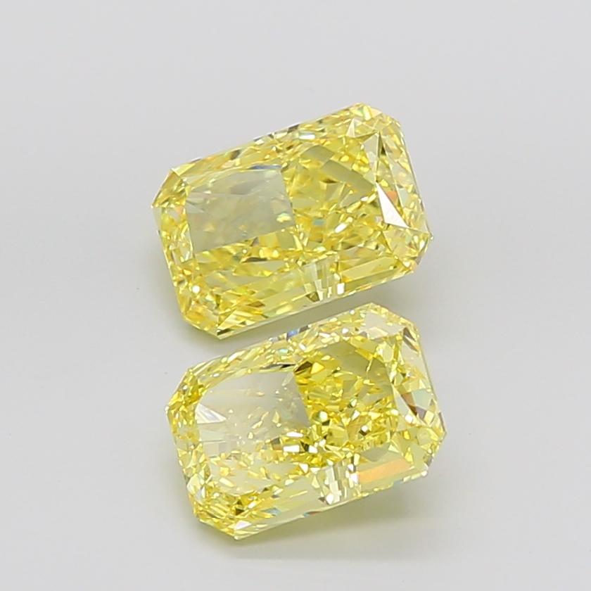 3.52 Ct. Fancy Yellow Radiant Lab Grown Diamond