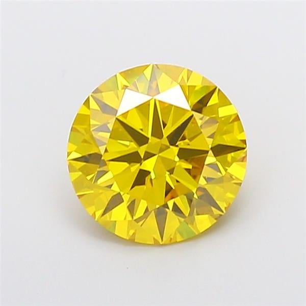 2.79 Ct. Fancy Vivid Yellow Round Lab Grown Diamond