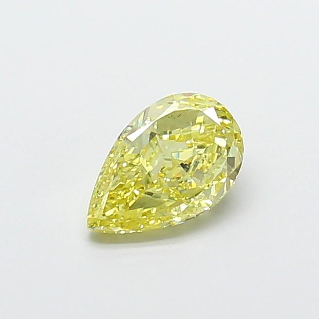 1.01 Ct. Fancy Intense Yellow Pear Lab Grown Diamond