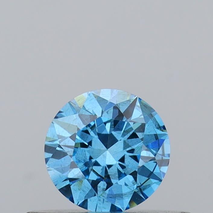 0.31 Ct. Fancy Vivid Blue Round Lab Grown Diamond