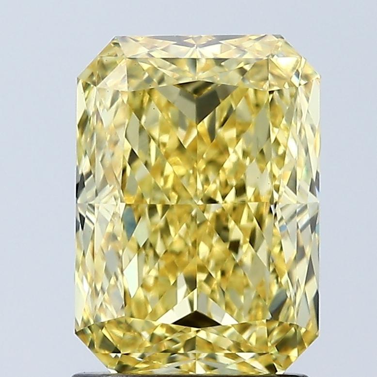 2.05 Ct. Fancy Vivid Yellow Radiant Lab Grown Diamond