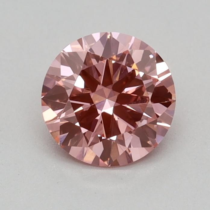 0.37 Ct. Fancy Vivid Pink Round Lab Grown Diamond