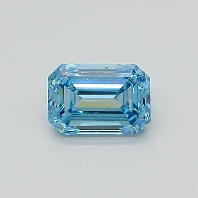 0.41 Ct. Fancy Intense Blue Emerald Lab Grown Diamond