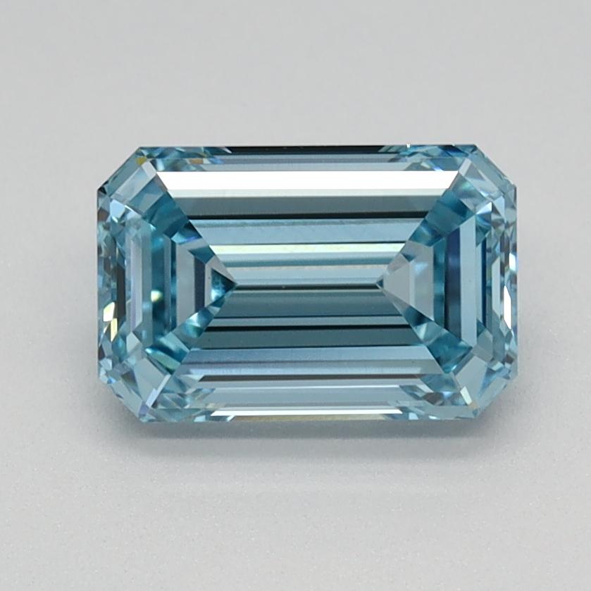 1.09 Ct. Fancy Intense Blue Emerald Lab Grown Diamond