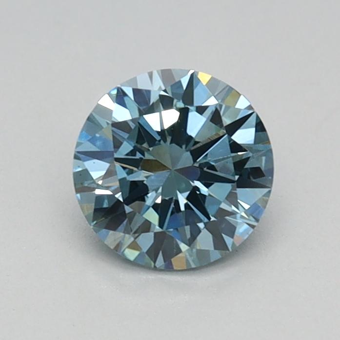 0.44 Ct. Fancy Vivid Blue Round Lab Grown Diamond