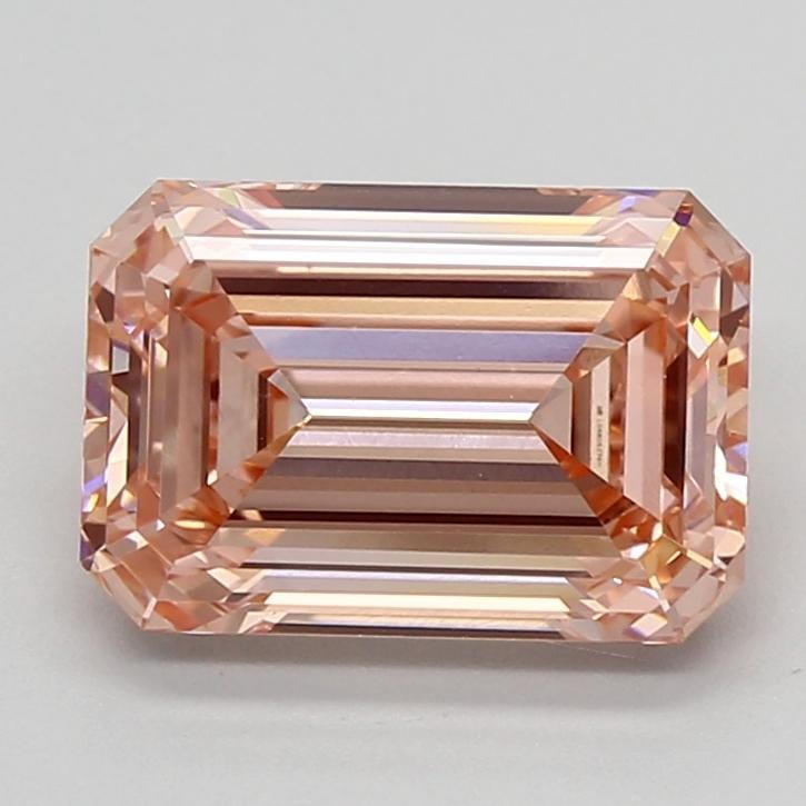 4.09 Ct. Fancy Intense  Pink Emerald Lab Grown Diamond