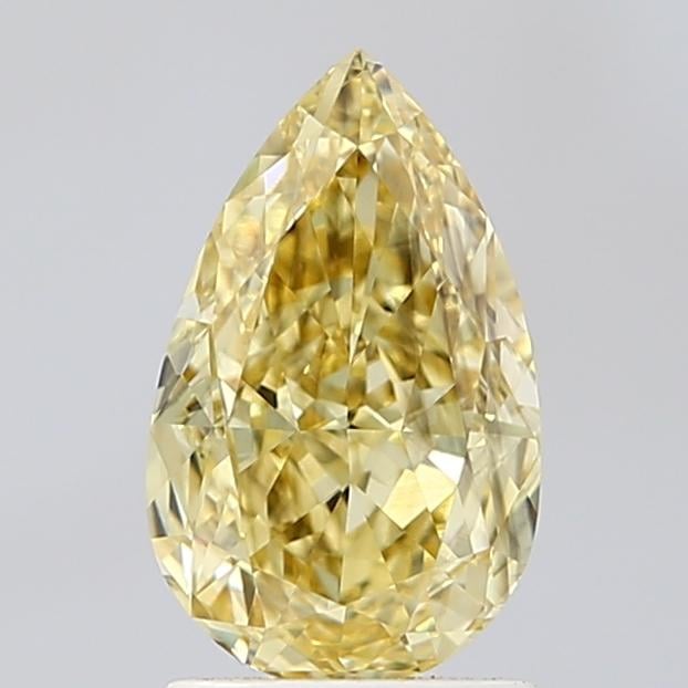 1.96 Ct. Fancy Intense Yellow Pear Lab Grown Diamond