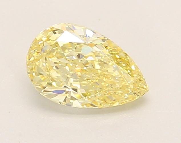 0.62 Ct. Fancy Intense Yellow Pear Lab Grown Diamond