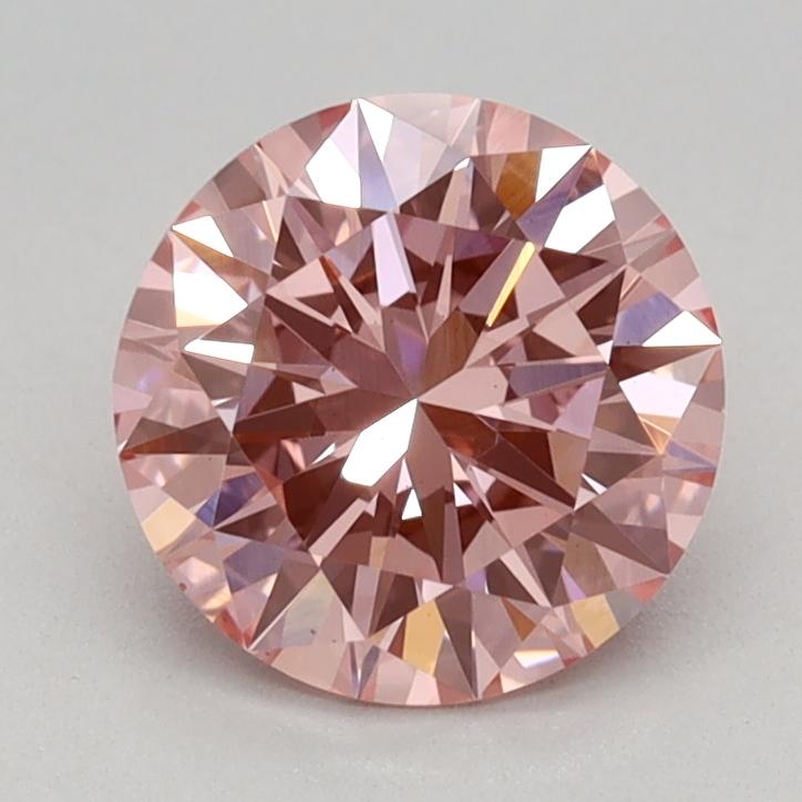 1.01 Ct. Fancy Vivid Pink Round Lab Grown Diamond