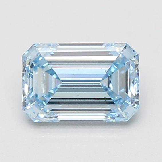 1.01 Ct. Fancy Intense Blue Emerald Lab Grown Diamond