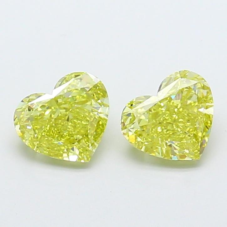 1.01 Ct. Fancy Intense Yellow Heart Lab Grown Diamond