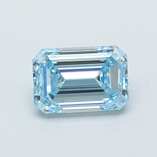 1.05 Ct. Fancy Vivid  Blue Emerald Lab Grown Diamond