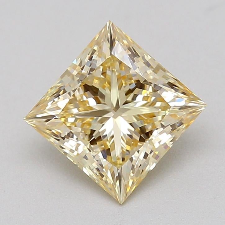 1.03 Ct. Light Brownish Yellow Princess Lab Grown Diamond