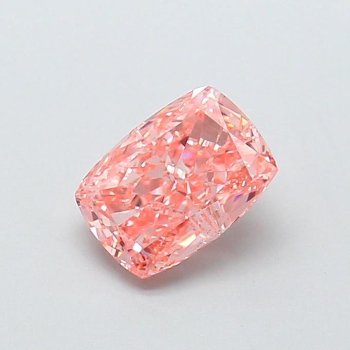 1.34 Ct. Fancy Vivid Pink Cushion Lab Grown Diamond