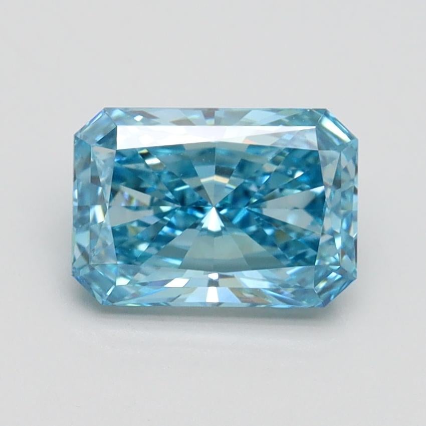 1.50 Ct. Fancy Vivid Blue Radiant Lab Grown Diamond