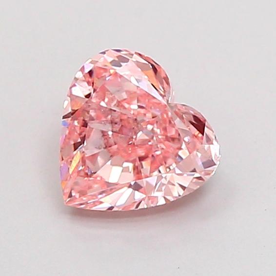 1.08 Ct. Fancy Vivid Pink Heart Lab Grown Diamond