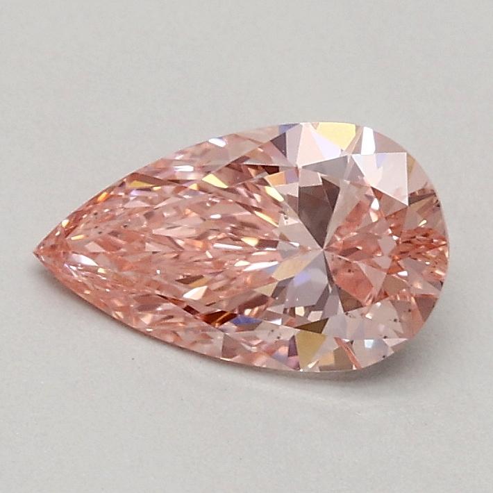 0.51 Ct. Fancy Vivid Pink Pear Lab Grown Diamond