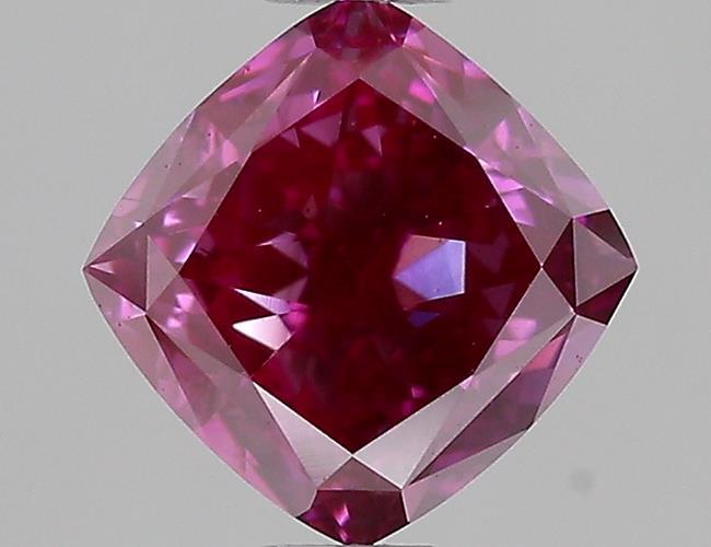 0.73 Ct. Fancy Vivid  Pink Cushion Lab Grown Diamond