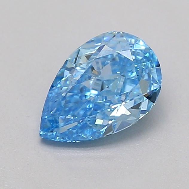 0.33 Ct. Fancy Vivid  Blue Pear Lab Grown Diamond