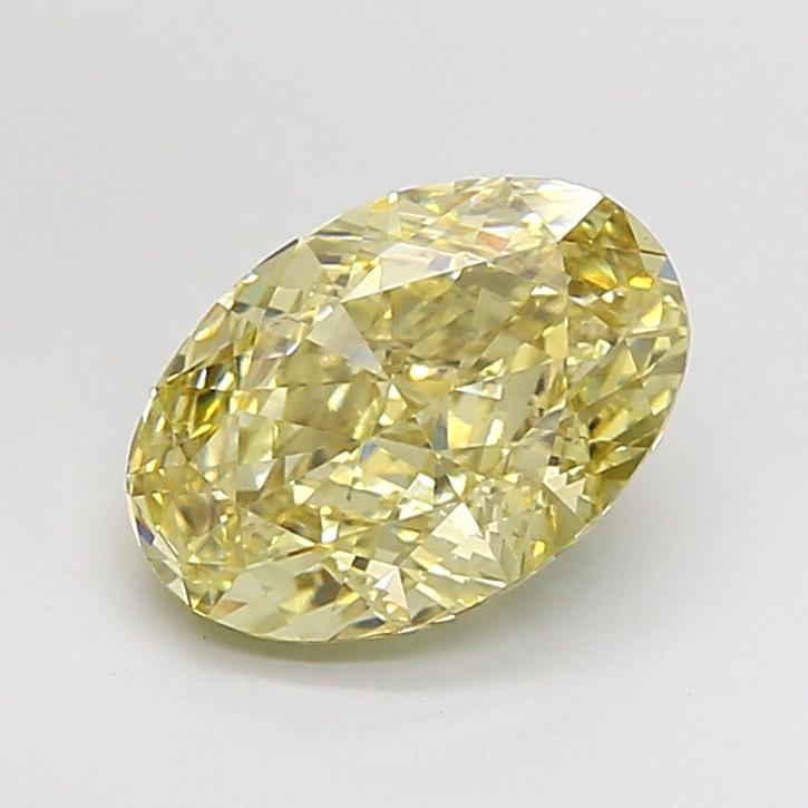 3.04 Ct. Fancy Intense Yellow Oval Lab Grown Diamond