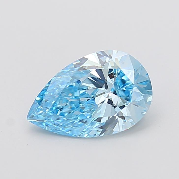 2.03 Ct. Fancy Vivid Blue Pear Lab Grown Diamond