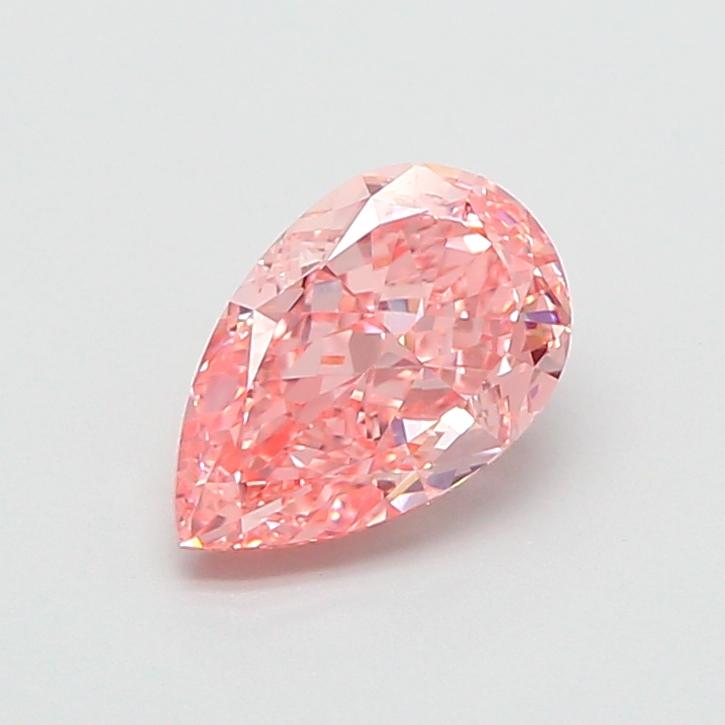 1.59 Ct. Fancy Vivid  Pink Pear Lab Grown Diamond