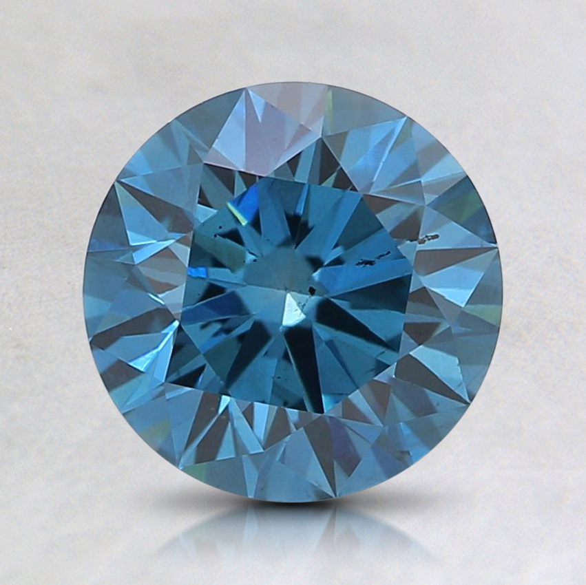 1.42 Ct. Fancy Deep Blue Round Lab Grown Diamond