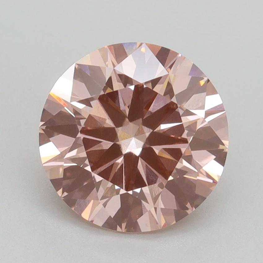 2.21 Ct. Fancy Intense Pink Round Lab Grown Diamond