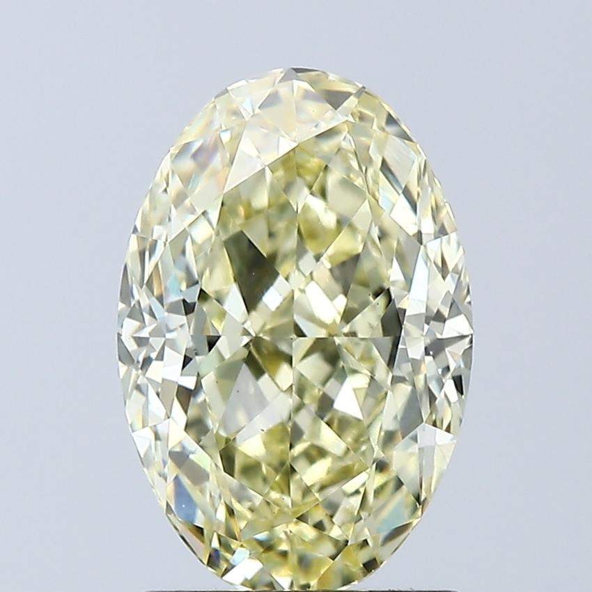 2.05 Ct. Fancy Intense Yellow Oval Lab Grown Diamond